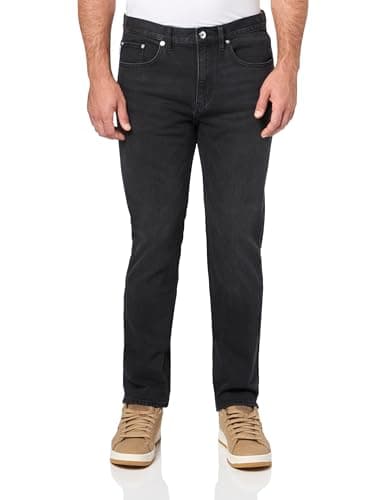Image of HUGO Men's Ash Slim Fit Jeans, Stone Grey, 34