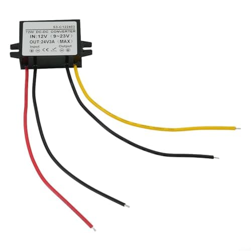 Image of DC Boost Regulator 12V to 24V 3A 72W with Overload Overheat and Short-Circuit Protection for Mobile Electronic Systems