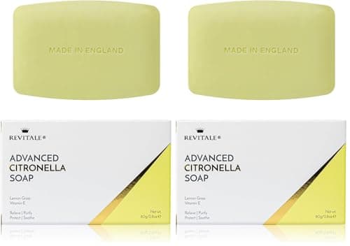 Image of Revitale Advanced Citronella & Lemongrass Soap – Purifying & Soothing Bar for Fresh, Protected Skin (Pack of 2)