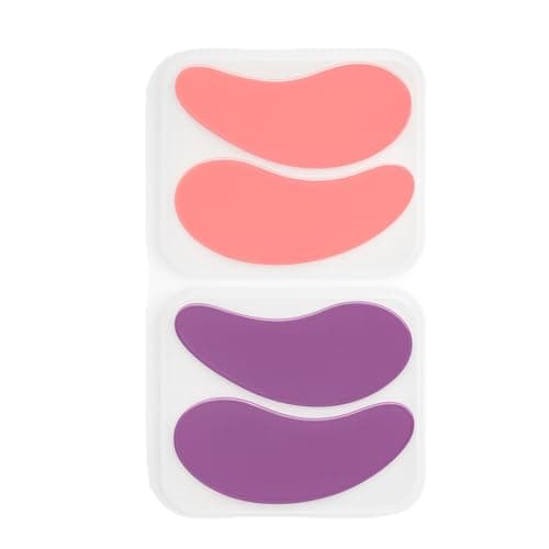 Image of 2 PCS Silicone Under Eye Patches Reusable Eye Pads for Lash Lift & Eyelash Extensions - Korean Hydrogel Under Gel Pads for Dark Circles Puffiness Wrinkle Care Lint Shields for Salon & Home Use