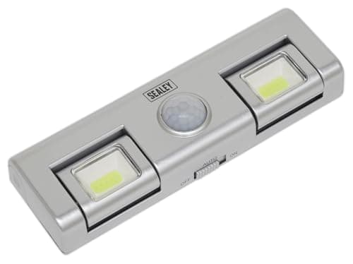 Image of Sealey GL93 Auto 8 LED Light with PIR Sensor, Black