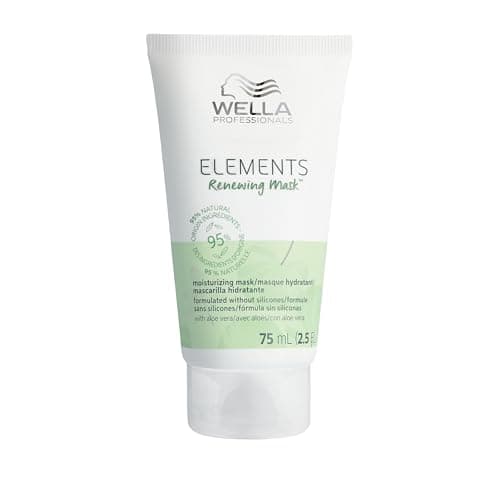 Image of Wella Professionals ELEMENTS Renewing Mask - Strengthening Hair Mask With Aloe Vera & Vitamin E For Dyed Hair - Protects Against Breakage & Restores Shine (75ml)