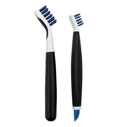 Image of OXO Good Grips Deep Clean Brush Set, Blue, 18/8 Stainless Steel, 2.3