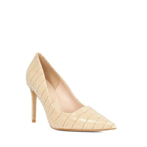 Image of Dune London Ladies Assured Leather Court Shoes Size UK 3 Camel