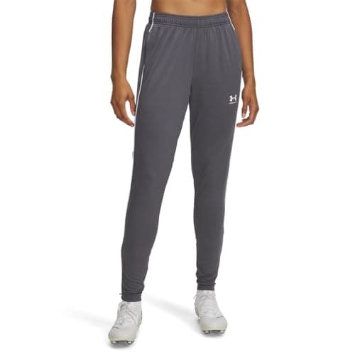 Image of Under Armour Women's Challenger Training Pant, Comfortable and Lightweight Ladies' Tracksuit Bottoms, Women's Joggers for Sports, Training and Casual Wear,Castlerock / / White,MD