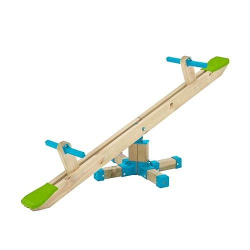 Image of TP Toys Wooden Seesaw for Kids 3+ - Premium Children's Outdoor Play Equipment, Durable Outdoor Garden Toys, Classic Teeter Totter with 360-Degree Rotation, Eco-Friendly FSC-Certified Timber