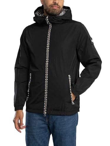 Image of Weekend Offender Men's Campania Check Jacket, Black, L