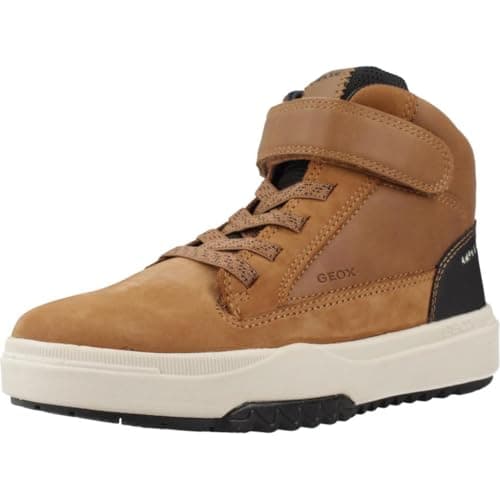 Image of Geox J BUNSHEE BOY B ABX, Ankle Boot, TOBACCO/BLACK,