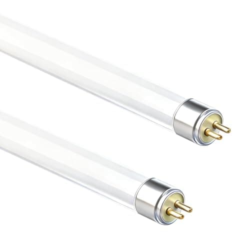 Image of JagFond 2 Pack T5 8W Fluorescent Tube Lamps 300mm, T5 Cool White 4000K 560LM CFL Bulbs, G5 2-Pin Base High Efficiency Lamps for Emergency Light Bulb and Strip Lights Bathroom, Cabinet, Kitchen