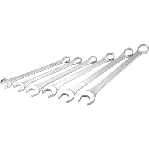 Image of Draper 31167 Heavy Duty Long Pattern Metric Combination Spanner Set, 6 Pieces , Blue