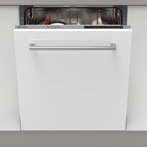 Image of SHARP QW-NI13I49EX-EN Fully Integrated Standard Dishwasher - Silver Control Panel - E Rated