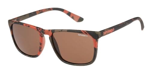 Image of Superdry SDS-SHOCKWAVE Sunglasses 117 Matte Volcanic Mountain Orange