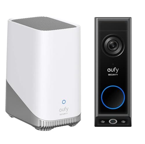 Image of eufy Security Video Doorbell E340 Dual Cameras with HomeBase 3,Delivery Guard 2K Full HD Wireless Video Doorbell Camera, Wired or Battery Powered,Colour Night Vision,No Monthly Fee