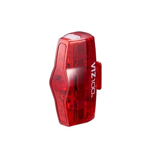 Image of CatEye VIZ 100 Rear Bike Light - 100 Lumen USB Rechargeable LED Tail Light, Waterproof, High-Visibility Cycling Safety Light for Road and Commuting