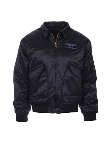 Image of US Army Air Force Flight Jacket CWU 45/P USAF Security Security Guard Jacket, black, S