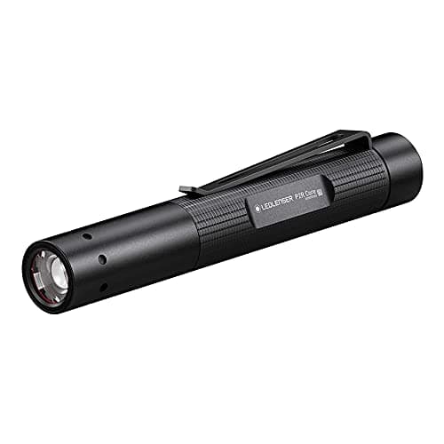 Image of Ledlenser P2R Core | 2020 | LED Rechargeable Penlight, 110 Lumens, Lightweight Torch, Up to 7h Battery, 90m Beam, Pocket Size Flashlight, IP54 Water Resistant for Dog Walking Hiking Camping Equipment