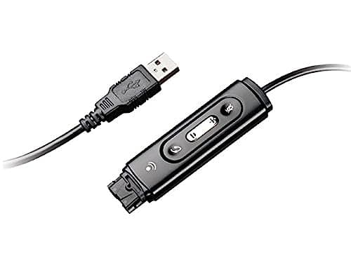 Image of Plantronics DA45 USB Black – Adapter for Cable (USB, Male Connector/Female Connector, Black)