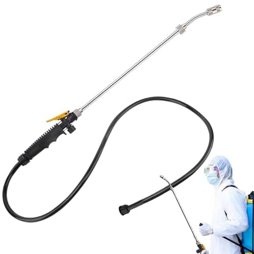 Image of High-Pressure Agricultural Spray Boom & Hose Kit - 29-Inch Stainless Steel Nozzle Trigger Wand | Professional Sprayer Accessory For Large Gardens, Orchards &, Heavy-Duty