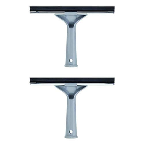Image of Elliot Plastic Aluminum Window Squeegee 15.3cm x 20.5cm x 3cm Silver (Pack of 2)