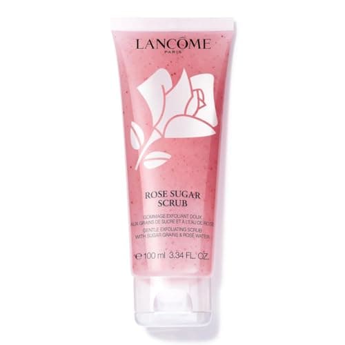 Image of Lancôme Rose Sugar Scrub, Gentle Exfoliating Face Scrub with Sugar Grains, Rose Water and Acacia Honey, Smooth Even Texture for Radiant Complexion, 100ml