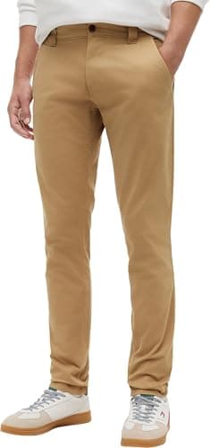 Image of Tommy Jeans Men's Tjm Scanton Chino Pant Pants, Classic Khaki, 32W / 32L