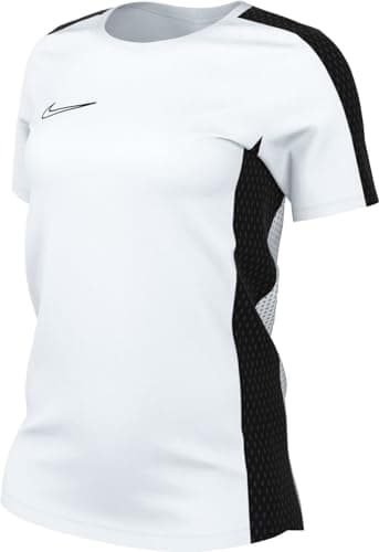 Image of NIKE DR1338-100 W NK DF ACD23 TOP SS T-Shirt Women's White/Black/Black Size XL