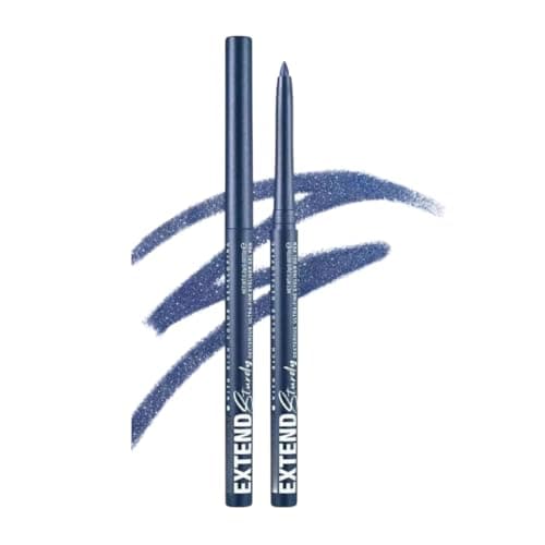 Image of Waterproof Gel Blue Eyeliner Pencil, Twist-Up Smudge-Proof Eye Liner with Fine Tip, Smooth Creamy Formula for Precise Shimmer Lines, for Waterline and Daily Makeup (8 Blue)