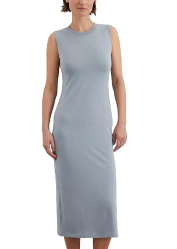 Image of Marc OߴPolo Women's Shaped Fit Jersey Dress with Stretch, Blue (Nordic Sea), XL