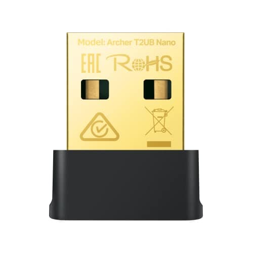 Image of TP-Link Archer T2UB Nano AC600 Nano Wi-Fi Bluetooth 4.2 USB Adapter (2.4GHz 200Mbps, 5GHz 433Mbps, Nano Size, Supports Win 11/10/8.1/8/7, WPA3 Encryption Standards, Bluetooth 4.2)