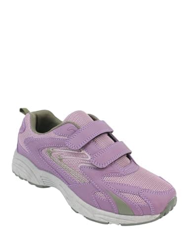 Image of Chums Ladies Touch and Close Wide EE Fit Trainer with Cushioned Ankle Collar, Adjustable Touch Fastening & Sturdy Outdoor Sole Lavender 6