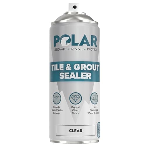 Image of Polar Tile & Grout Sealer Clear Spray - 400ml - Instantly Waterproofs and Protects Floor Tile on Bathroom, Shower & Kitchen Tiles, Stone Masonry - For Interior & Exterior Surfaces