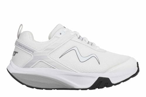 Image of MBT Sport 4 III Men's Sports Shoes. Modern Style. Anatomical and Comfortable Walking Trainers. Physiological Footwear for Comfort and Stability with Rocker Sole. Colour: White
