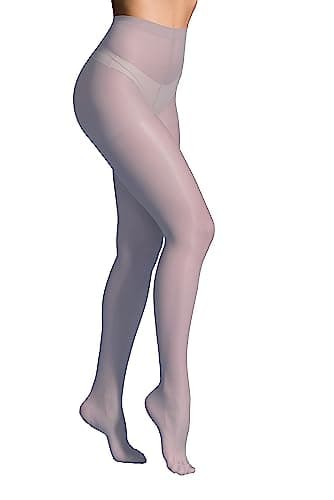 Image of JUST BEAUTY TOUCH Classic Tights 20 Denier Sheer Semi Matt size S - 2XL Available 17 colours (XL, Grigio)
