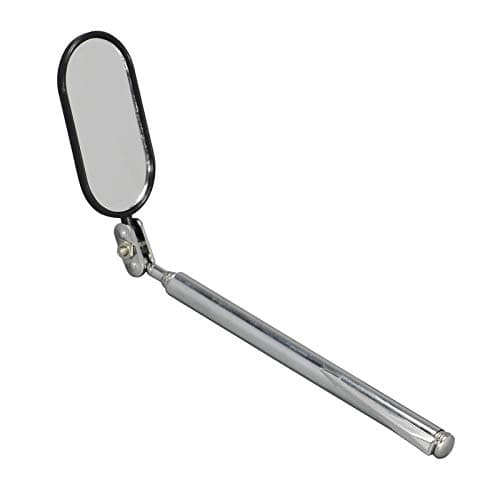 Image of RIVERWELD Adjustable Telescopic Inspection Mirror Swivel Arm Pocket Clip Tools Retractable Handle 360 Swivel