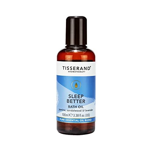 Image of Tisserand - Sleep Better - Bath Oil - Lavender, Jasmine & Sandalwood Essential Oils - 100% Natural Pure Essential Oils - 100ml