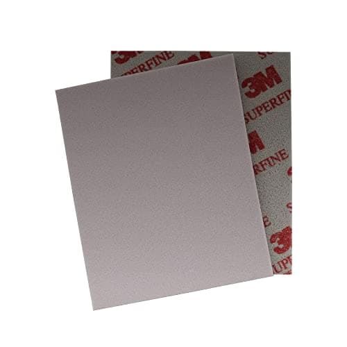 Image of 3M Softback Sanding Sponge Aluminum Oxide Abrasive Pad 4-1/2 Inch x 5-1/2 Inch, Superfine 500-600 Grit (Set of 2)