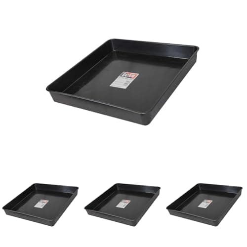 Image of Scan SCASCTRAY28 28 Litre (6.1gal) Drip Tray/Garden Tray 60 x 60 x 7 cm (24 Inch) (Pack of 4)