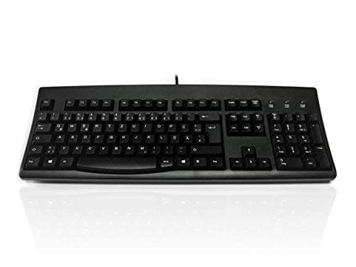 Image of Accuratus 260 GERMAN - PS/2 Full Size Professional German Layout Keyboard with Contoured Full Height Touch Typing Keys & Patented One Touch Euro Key