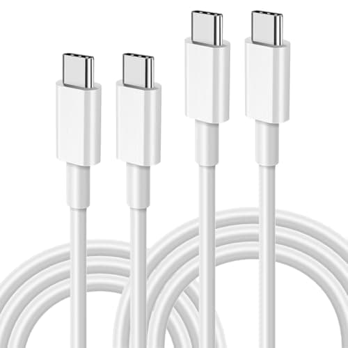 Image of 2 Pack USB C to USB C Cable 1m,60W Type C Charger Cable Fast Charging for Apple iPhone 17 16 15 Pro Max Plus Air, Samsung Galaxy S25 S24 Ultra, Google Pixel, for iPad Air