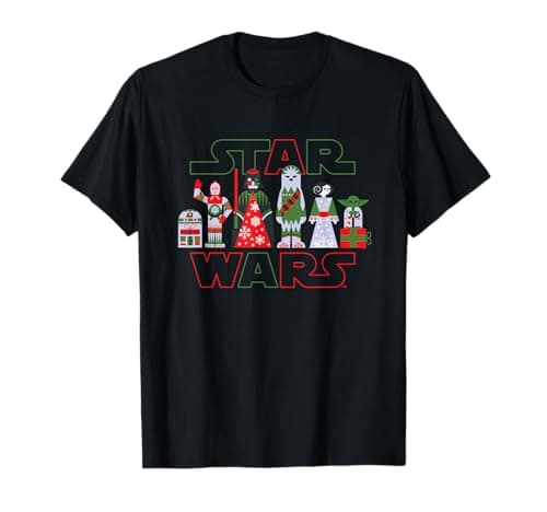 Image of Star Wars Holiday Galactically Festive Christmas Logo T-Shirt