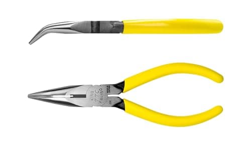 Image of Tsunoda FR-150, Long Nose Pliers Bent-Type 150mm