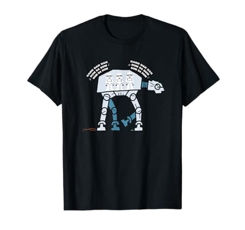 Image of Star Wars Imperial Stormtroopers AT-AT Imperial March Funny T-Shirt