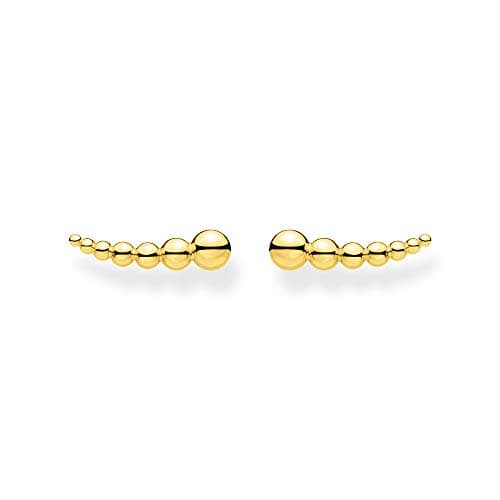 Image of THOMAS SABO Ear climber dots gold 925 Sterling Silver, 18k Yellow Gold Plating