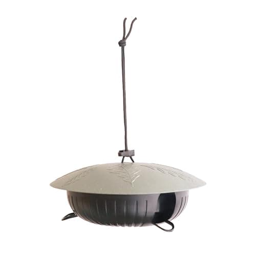 Image of Rosewood Recycled Wild Bird Seed Feeder – Hanging or Pole Mounted Feeder for Small Garden Birds – Eco-Friendly, Easy to Clean & Fill – Durable Plastic Bird Feeder for Year-Round Use (1pc)