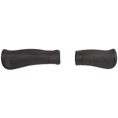 Image of Ergonomic Bike Grips - Comfort Grips with Closed Ends, Black, 130/95 mm - M-WAVE Cloud Base 2
