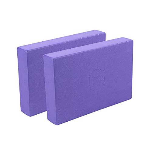 Image of Yoga-Mad EVA Yoga Block, Set of 2, High Density Non Slip Block for Yoga, Pilates and Home Workouts, 30cm x 20cm x 5cm