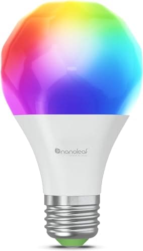 Image of Nanoleaf Matter Essentials E27 LED Bulb, RGBW Dimmable Smart Bulb - Matter over Thread, Bluetooth Colour Changing Light Bulb, Works with Google Apple, Room Decor & Gaming