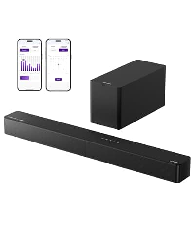Image of ULTIMEA 5.1Ch Soundbar with Dolby Atmos, Sound bar with Subwoofer for Smart TV, Home Theater Surround Sound System for TV, 300W, Adjustable Bass Boost, App Control, BT5.4, Poseidon M60 Boom (2025)