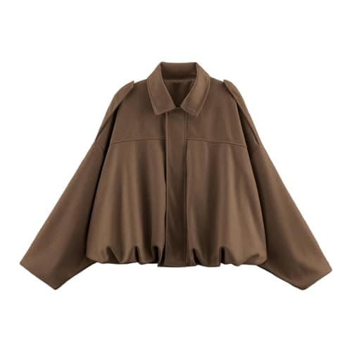Image of Generisch Casual Plain Lightweight Outerwear Jacket for Fashionable Comfort Versatile Streetwear Style Everyday, brown, XXL