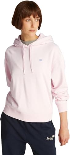Image of Tommy Hilfiger Women’s Contrast Flag Regular Fit Hoodie, Pink (Light Pink), M